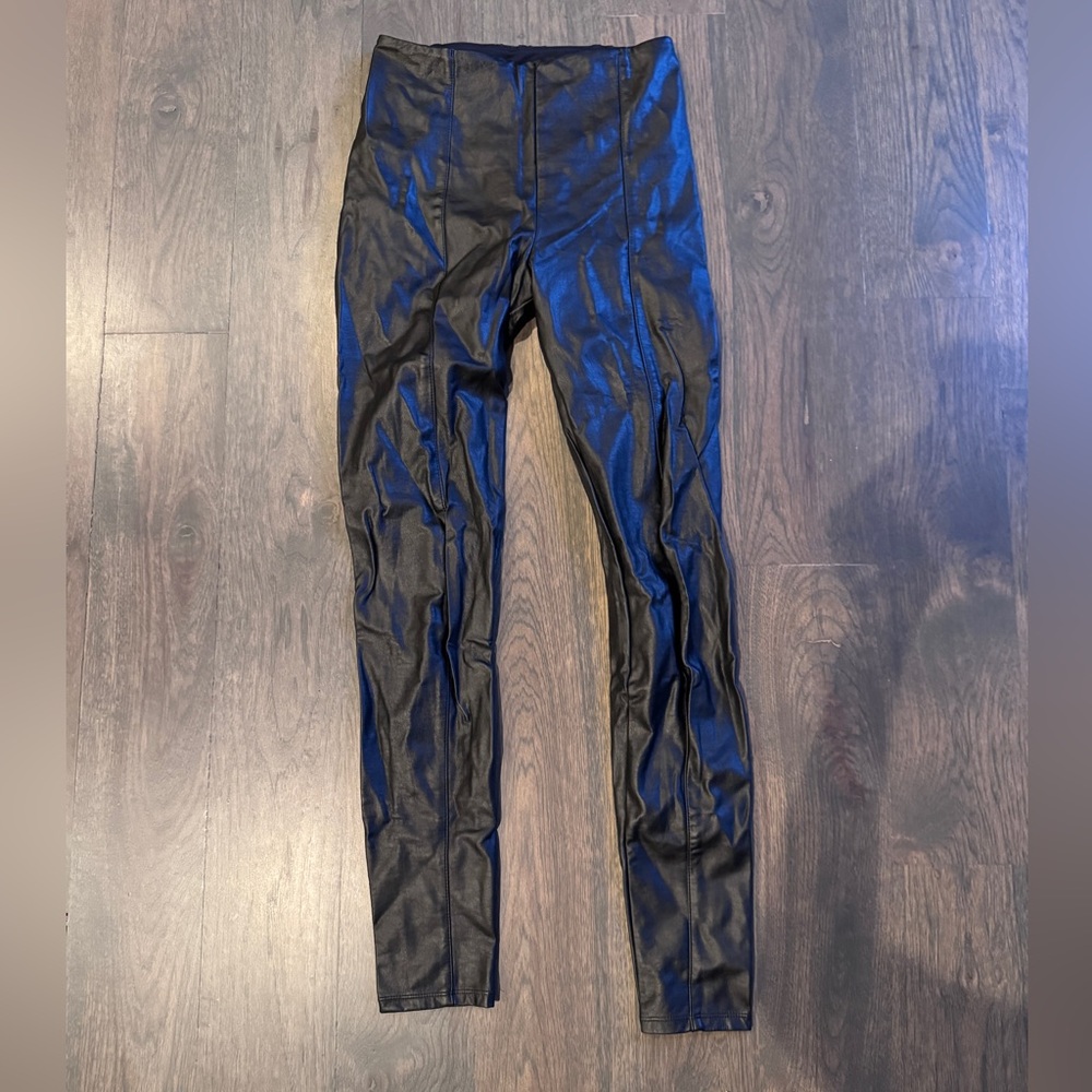 Lysse Black Faux Leather Pants